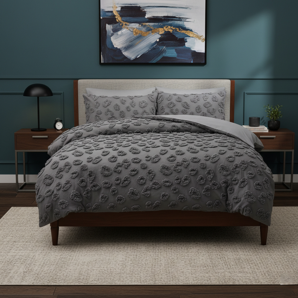 Nala Tufted Leopard Chenille Broderi Dynesæt Sengesæt
