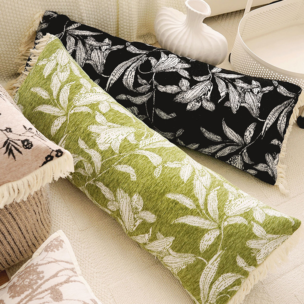 Lang Chenille pude deco pude aflang pude