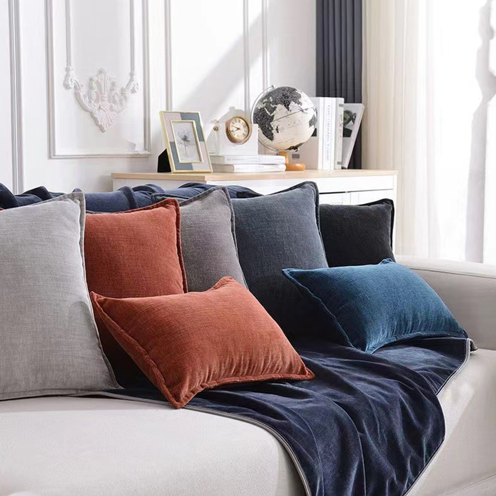 Luksus chenille tekstureret deco pude