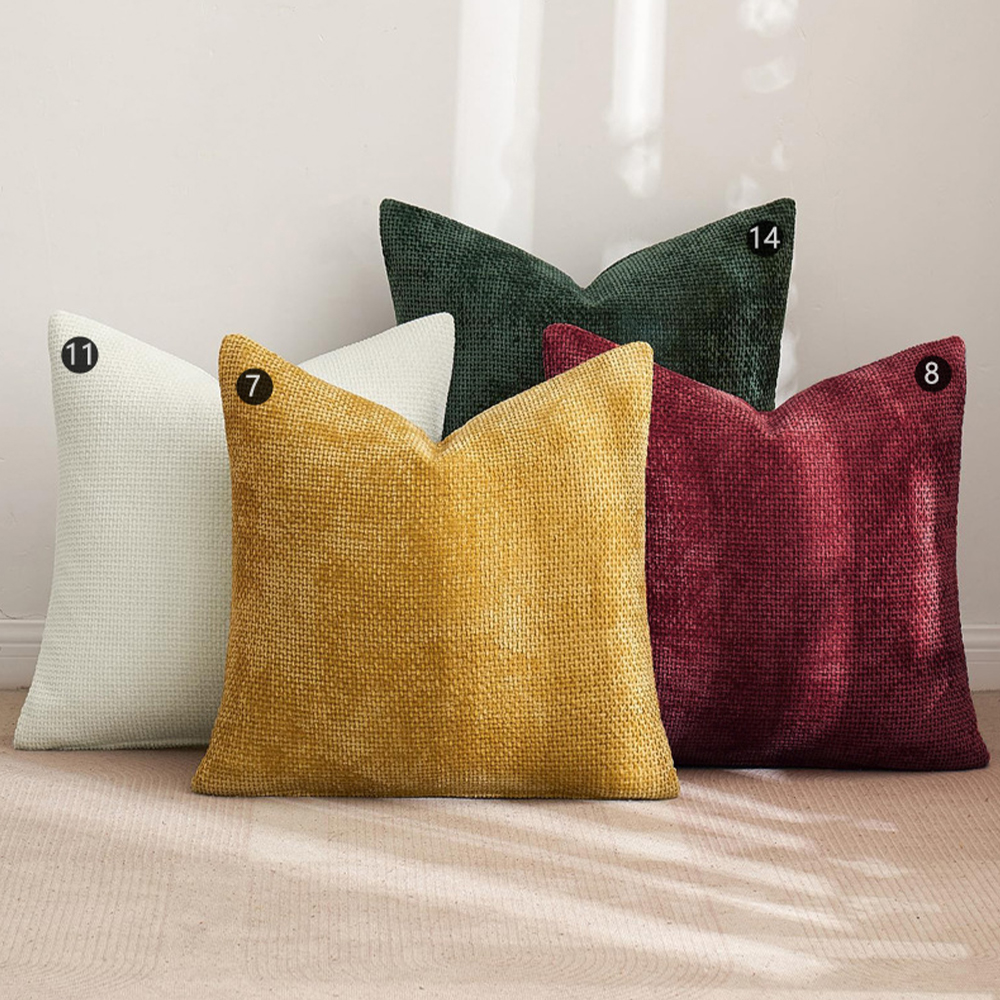 Tekstureret chenille pude deco pude